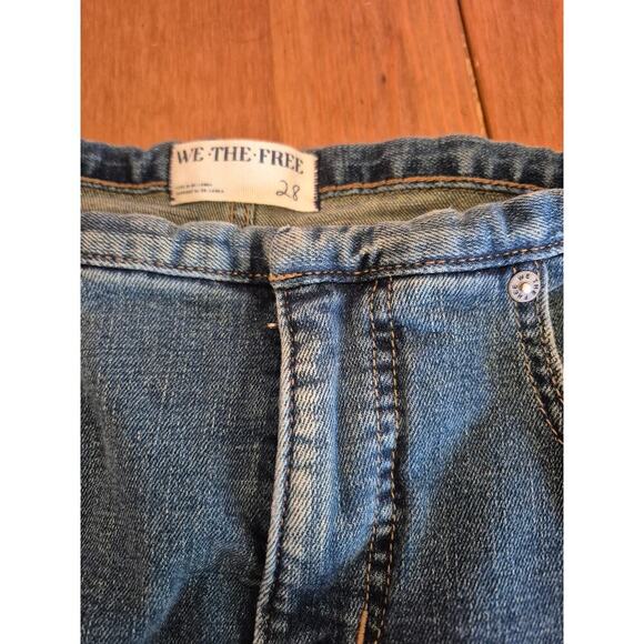 We The Free Free People Deliah Stacked Lowrise jeans stretch womens sz 28 or 6 - Picture 5 of 6